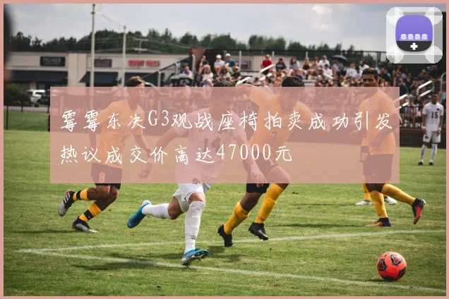 霉霉东决G3观战座椅拍卖成功引发热议成交价高达47000元